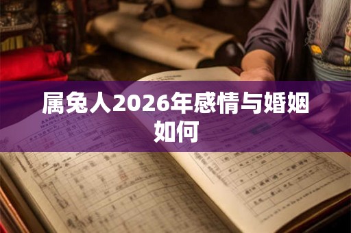 属兔人2026年感情与婚姻如何