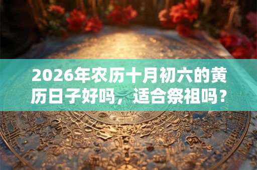 2026年农历十月初六的黄历日子好吗，适合祭祖吗？