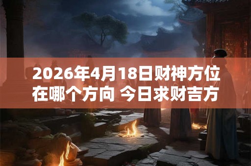 2026年4月18日财神方位在哪个方向 今日求财吉方查询