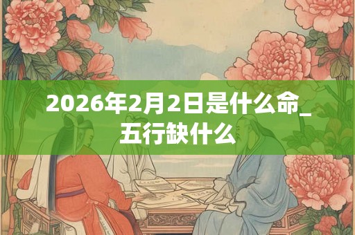 2026年2月2日是什么命_五行缺什么