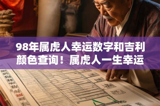 98年属虎人幸运数字和吉利颜色查询！属虎人一生幸运色