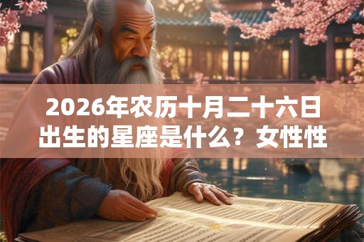 2026年农历十月二十六日出生的星座是什么?女性性格如何? 2026年农历十月二十六日出生的星座是什么?女性性格如何?