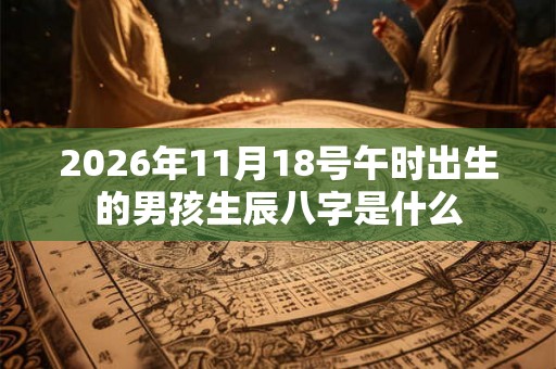 2026年11月18号午时出生的男孩生辰八字是什么 2026年11月18号午时出生的男孩生辰八字是什么