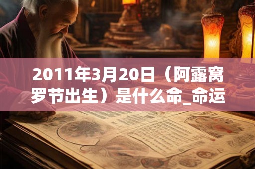 2011年3月20日（阿露窝罗节出生）是什么命_命运如何