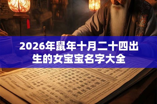 2026年鼠年十月二十四出生的女宝宝名字大全 2026年鼠年十月二十四出生的女宝宝名字大全