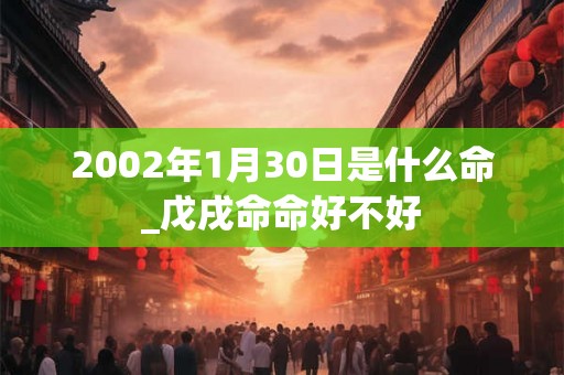 2002年1月30日是什么命_戊戌命命好不好