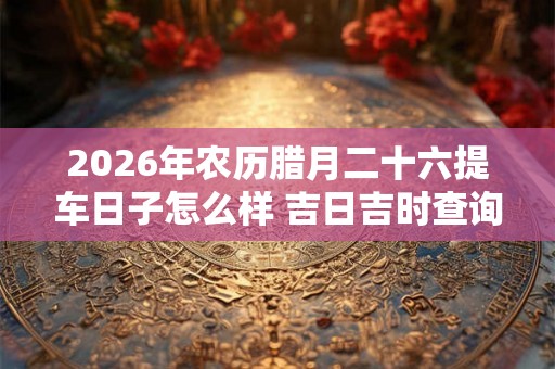2026年农历腊月二十六提车日子怎么样 吉日吉时查询