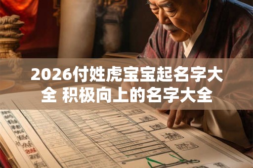 2026付姓虎宝宝起名字大全 积极向上的名字大全