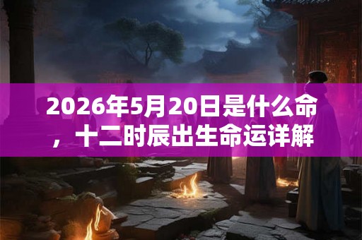 2026年5月20日是什么命，十二时辰出生命运详解