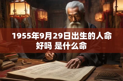 1955年9月29日出生的人命好吗 是什么命