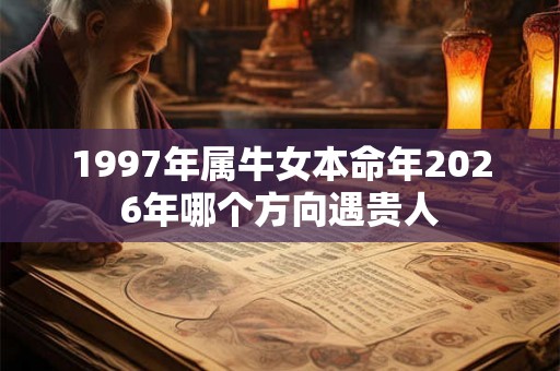 1997年属牛女本命年2026年哪个方向遇贵人