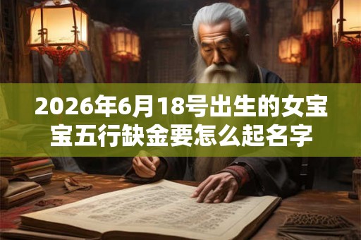 2026年6月18号出生的女宝宝五行缺金要怎么起名字 2026年6月18号出生的女宝宝五行缺金要怎么起名字
