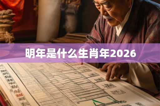 明年是什么生肖年2026 明年是什么生肖年2026