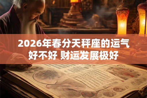 2026年春分天秤座的运气好不好 财运发展极好