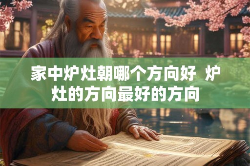 家中炉灶朝哪个方向好  炉灶的方向最好的方向
