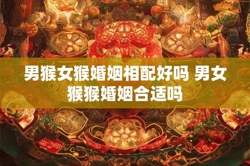 男猴女猴婚姻相配好吗 男女猴猴婚姻合适吗