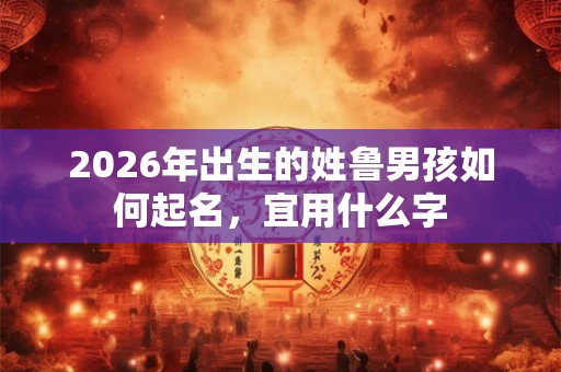 2026年出生的姓鲁男孩如何起名，宜用什么字