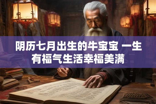 阴历七月出生的牛宝宝 一生有福气生活幸福美满