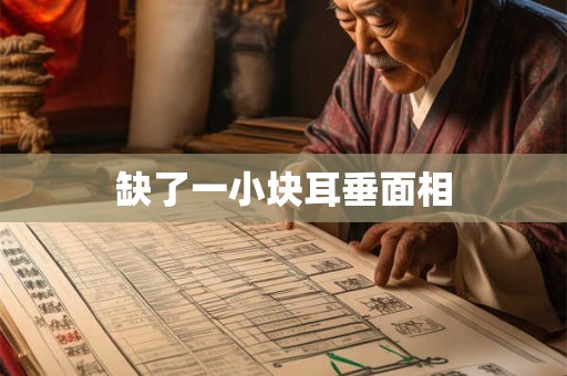 缺了一小块耳垂面相