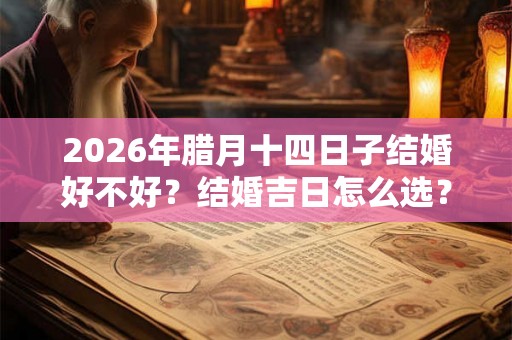 2026年腊月十四日子结婚好不好？结婚吉日怎么选？