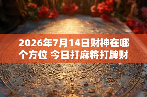 2026年7月14日财神在哪个方位 今日打麻将打牌财运方位！