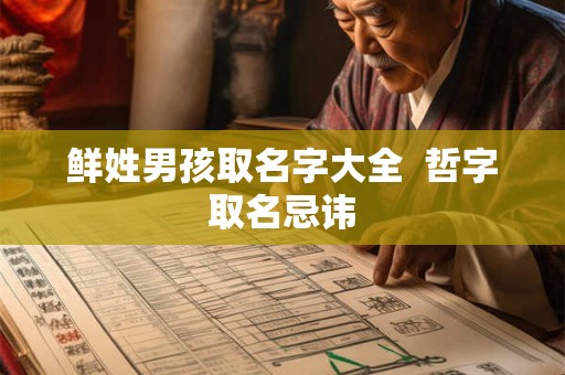 鲜姓男孩取名字大全  哲字取名忌讳
