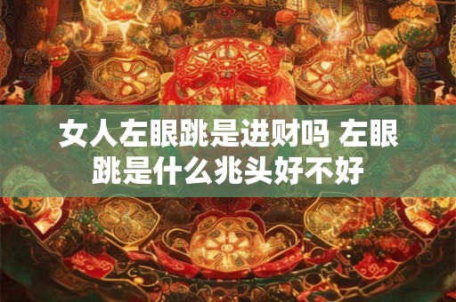 女人左眼跳是进财吗 左眼跳是什么兆头好不好
