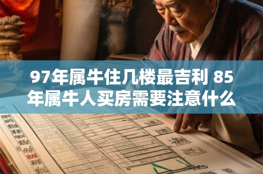 97年属牛住几楼最吉利 85年属牛人买房需要注意什么