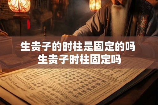 生贵子的时柱是固定的吗 生贵子时柱固定吗