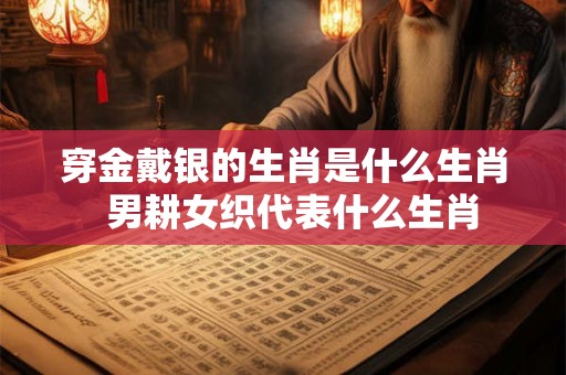 穿金戴银的生肖是什么生肖 男耕女织代表什么生肖 穿金戴银的生肖是什么生肖 男耕女织代表什么生肖