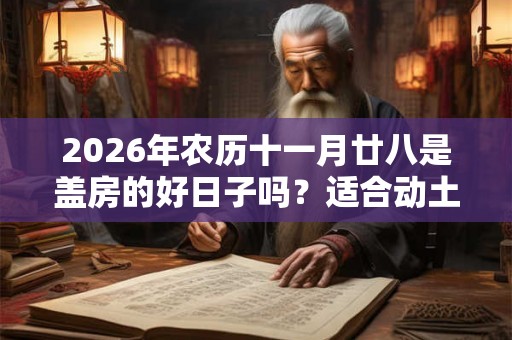 2026年农历十一月廿八是盖房的好日子吗？适合动土吗？