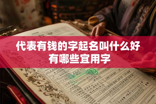 代表有钱的字起名叫什么好 有哪些宜用字