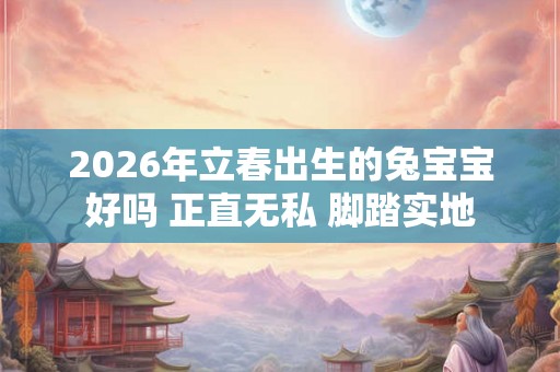 2026年立春出生的兔宝宝好吗 正直无私 脚踏实地