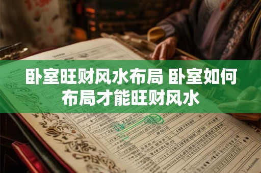 卧室旺财风水布局 卧室如何布局才能旺财风水