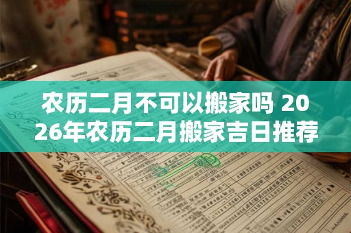 农历二月不可以搬家吗 2026年农历二月搬家吉日推荐