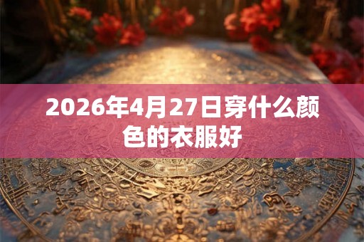 2026年4月27日穿什么颜色的衣服好