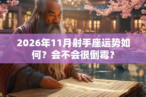 2026年11月射手座运势如何？会不会很倒霉？