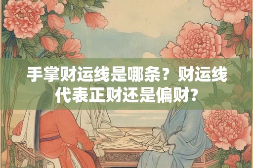 手掌财运线是哪条？财运线代表正财还是偏财？