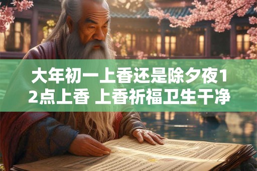 大年初一上香还是除夕夜12点上香 上香祈福卫生干净