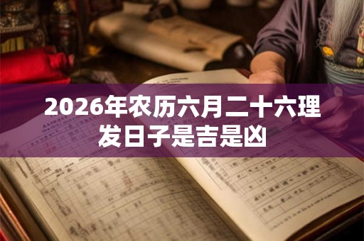 2026年农历六月二十六理发日子是吉是凶