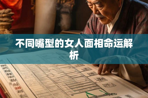 不同嘴型的女人面相命运解析