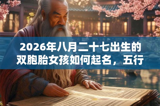 2026年八月二十七出生的双胞胎女孩如何起名，五行属什么
