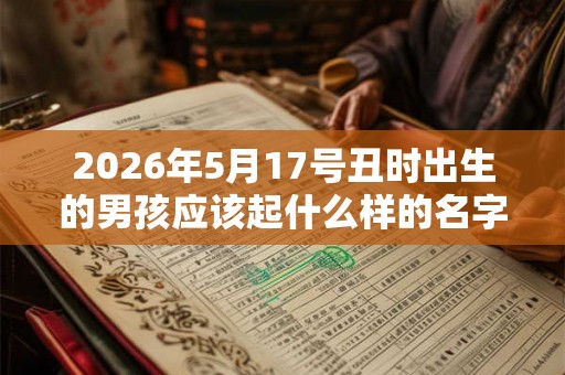 2026年5月17号丑时出生的男孩应该起什么样的名字