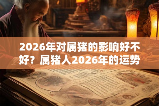 2026年对属猪的影响好不好？属猪人2026年的运势