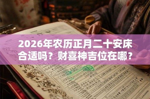 2026年农历正月二十安床合适吗？财喜神吉位在哪？