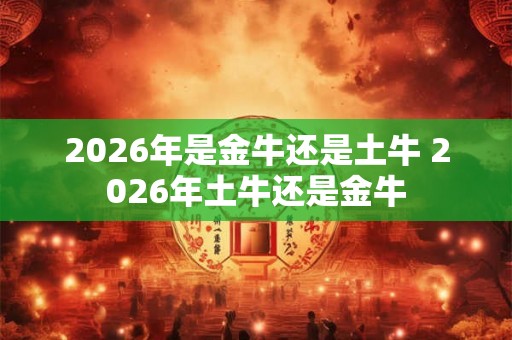 2026年是金牛还是土牛 2026年土牛还是金牛