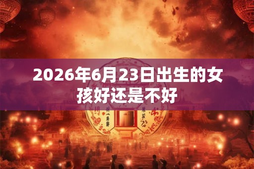 2026年6月23日出生的女孩好还是不好