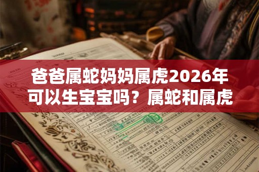 爸爸属蛇妈妈属虎2026年可以生宝宝吗？属蛇和属虎相克吗？