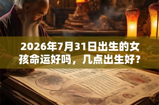 2026年7月31日出生的女孩命运好吗，几点出生好？