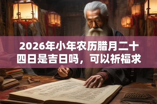 2026年小年农历腊月二十四日是吉日吗，可以祈福求财吗？